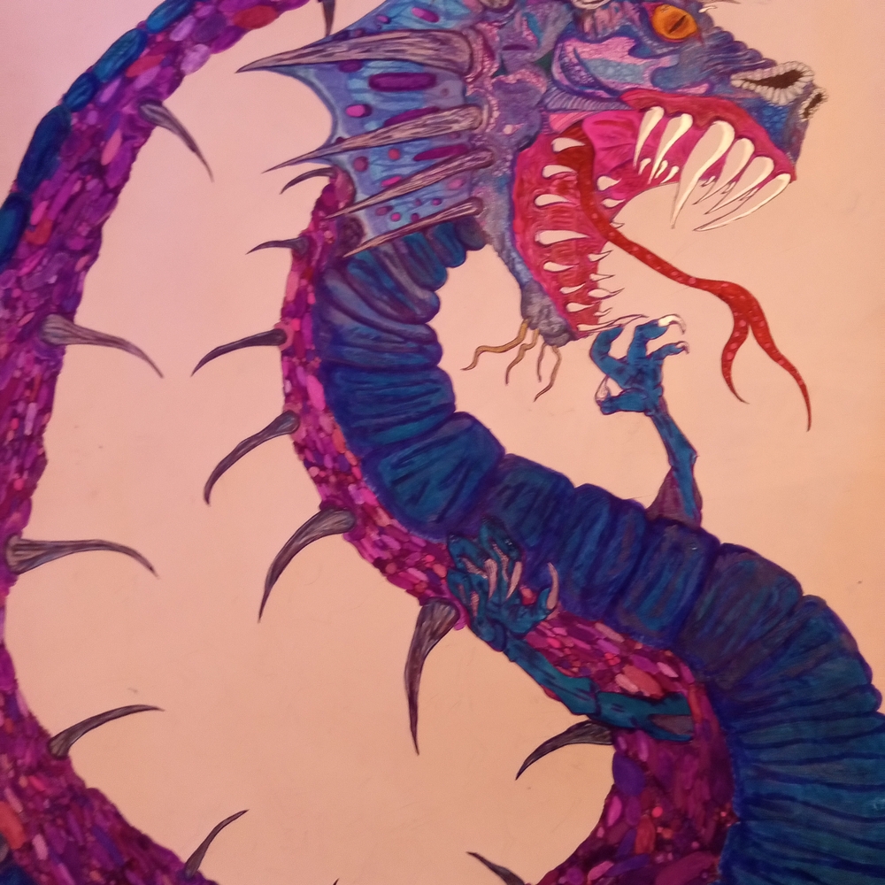 Vibrant Dragon Art Print